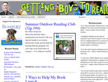 Tablet Screenshot of gettingboystoread.com